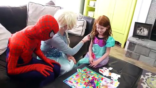 Disney Princess Carpool Ride in the style of Superhero Car dance!! Frozen Elsa Ariel and B