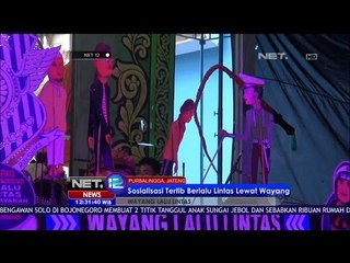 Wayang Jadi Media Sosialisasikan Tertib Berlalulintas Oleh Satlantas Polres Purbalingga - NET 12