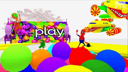 Five Little Monkeys Nursery Rhyme Song: SuperHeroes Babies Joker Spiderman Hulk Superman C