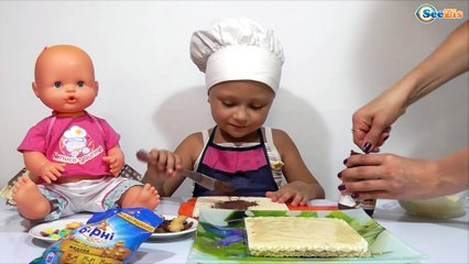 ✔ Baby Surprise for Doll Nenuco is a chocolate cake. Сюрприз Кукле Ненуко Шоколадный торт Серия 31