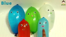 Funny Faces Balloons - Water Balloons Finger Family Song Nursery Rhymes for Kids