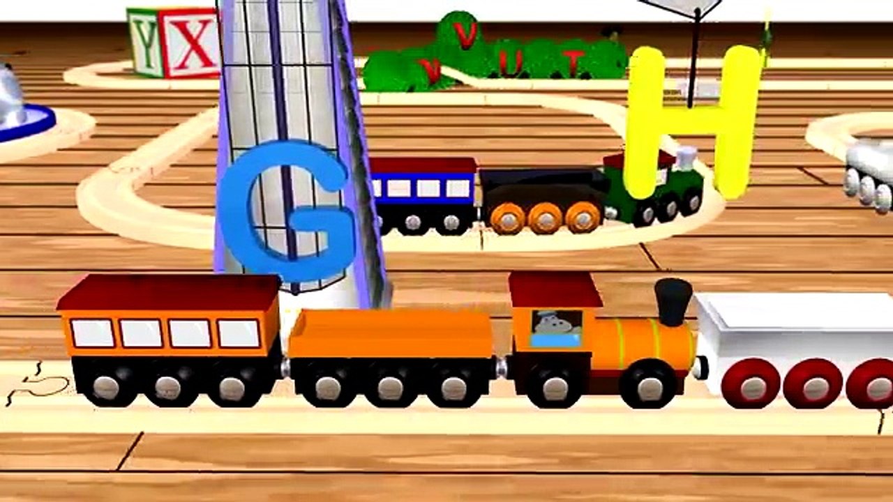 ABC Alphabet Train Music Video Song | Children Learn Letters Phonics