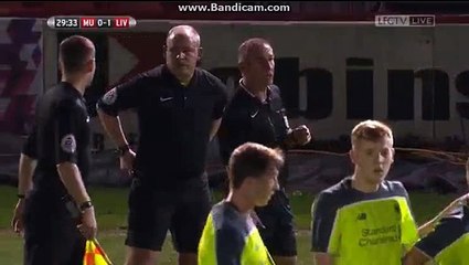 Adam Lewis Red Card - Manchester United u18s 0-1 Liverpool 18s - 10/03/17