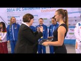 Women's 4x100m freestyle relay 34points | Victory Ceremony | 2014 IPC Swimming European Champs
