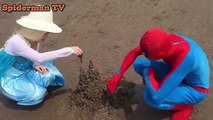 Человек-паук и Эльза замороженные Русалка недоразумен