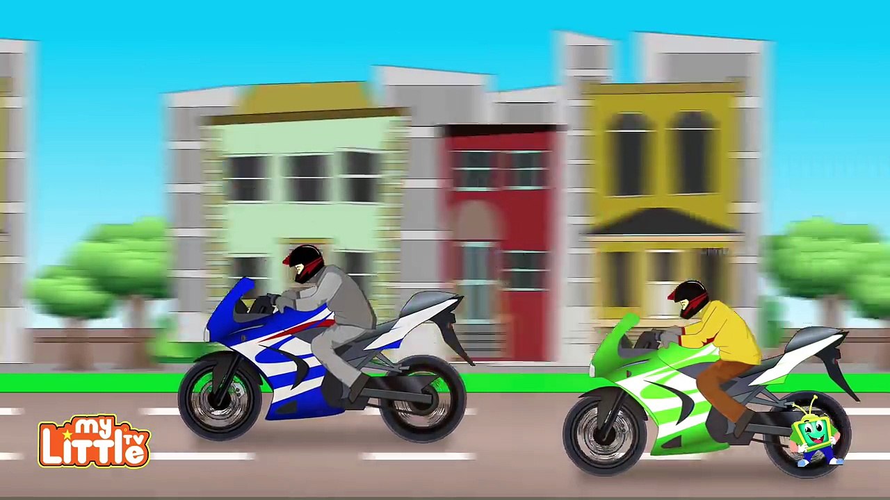 Bike Race | Car Wash Videos for Children | Nursery Rhymes | My Little TV