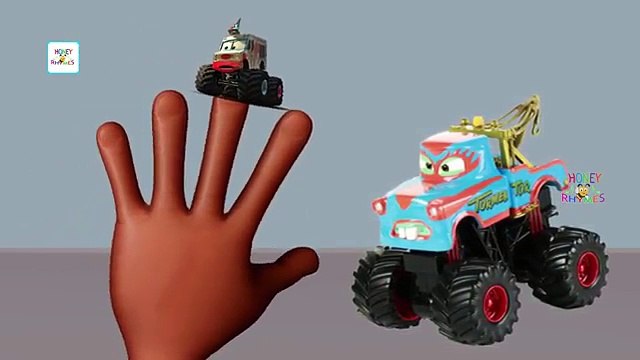 Finger Family Lightning McQueen Disney Monster Cars | Disney Cars Finger Family Nursery Rhymes