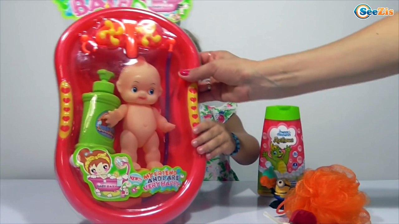 ✔ Ярослава купает Куклу Пупсика в ванночке. Видео для Девочек / Bath time doll in the bath ✔