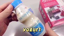 DIY How to Make Banana Milk   yogurt Colors Ice cream Learn Colors Slime Clay Icecream