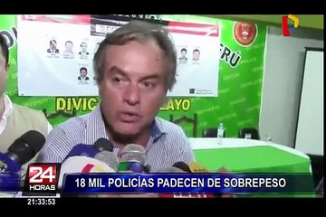 Exdirector PNP plantea solución para evitar sobrepeso en policías