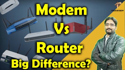 Modem Vs Router Explained in hindi/urdu | Big Difference?