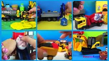 Mighty Machines & Playdoh Play - Excavators Bulldozers Construction Toys & Truck Toys For Kids