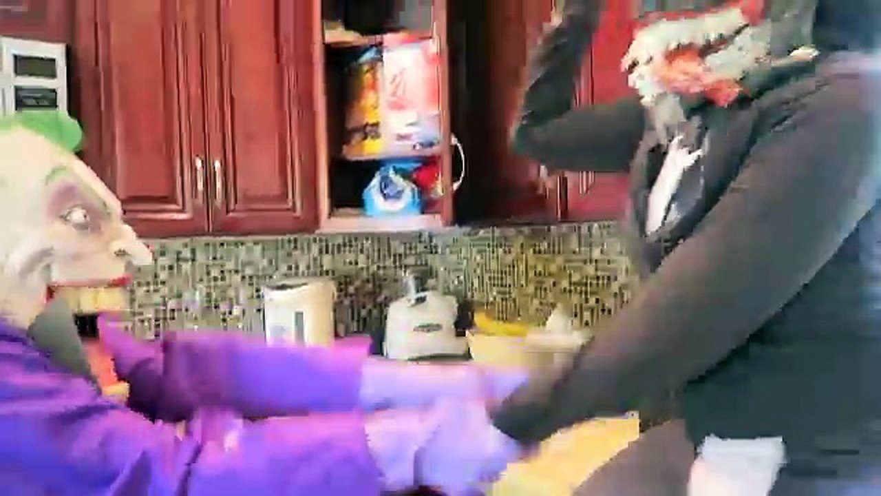 BAD BABY REAL FOOD FIGHT McDonalds ELSA vs Spiderman! Baby Joker Prank | Toy Freaks Super