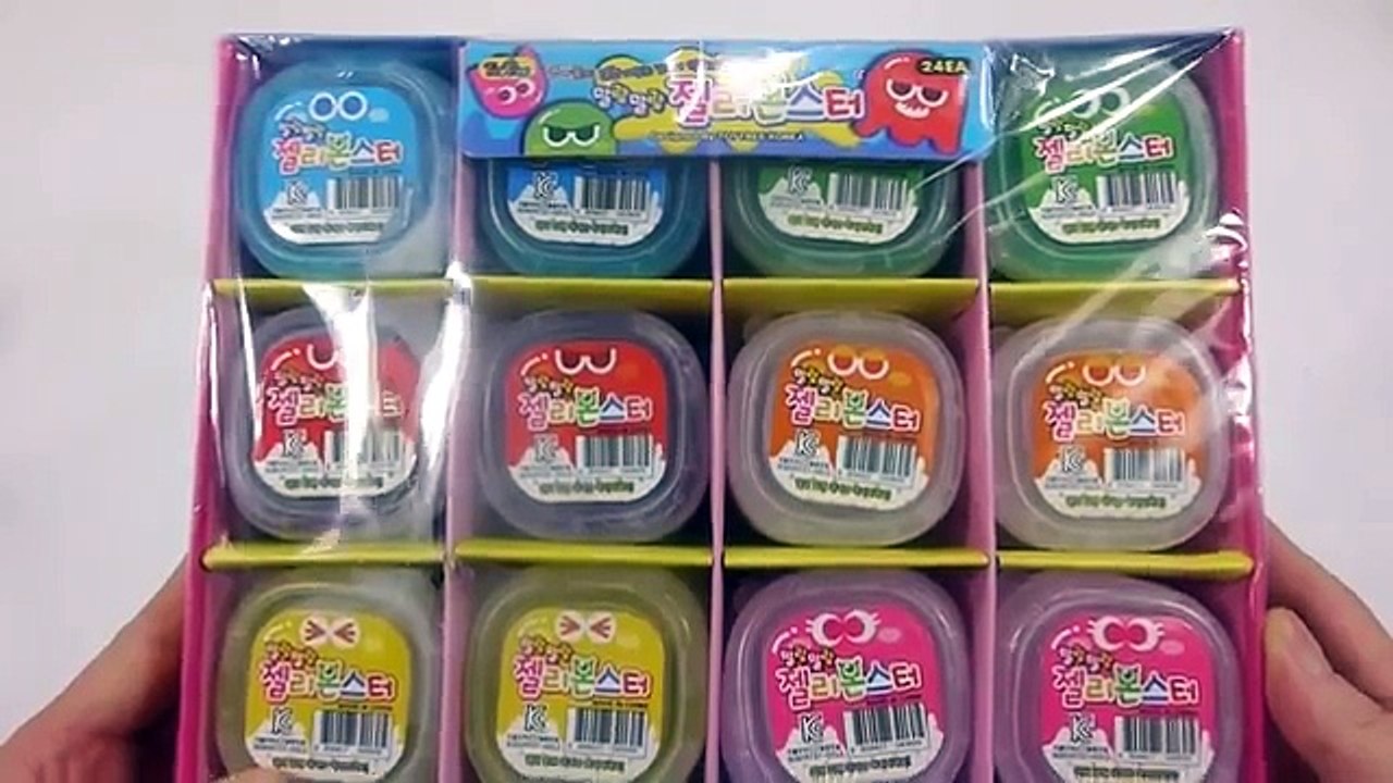 DIY How To Make Rainbow Heart Jelly Slime Clay 레인보우 하트 말랑 말랑 젤리 몬스터 액체괴물 만들기 액괴 흐르는 점토 슬라임