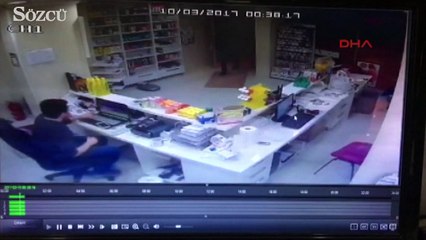 Eczane soygunu kamerada