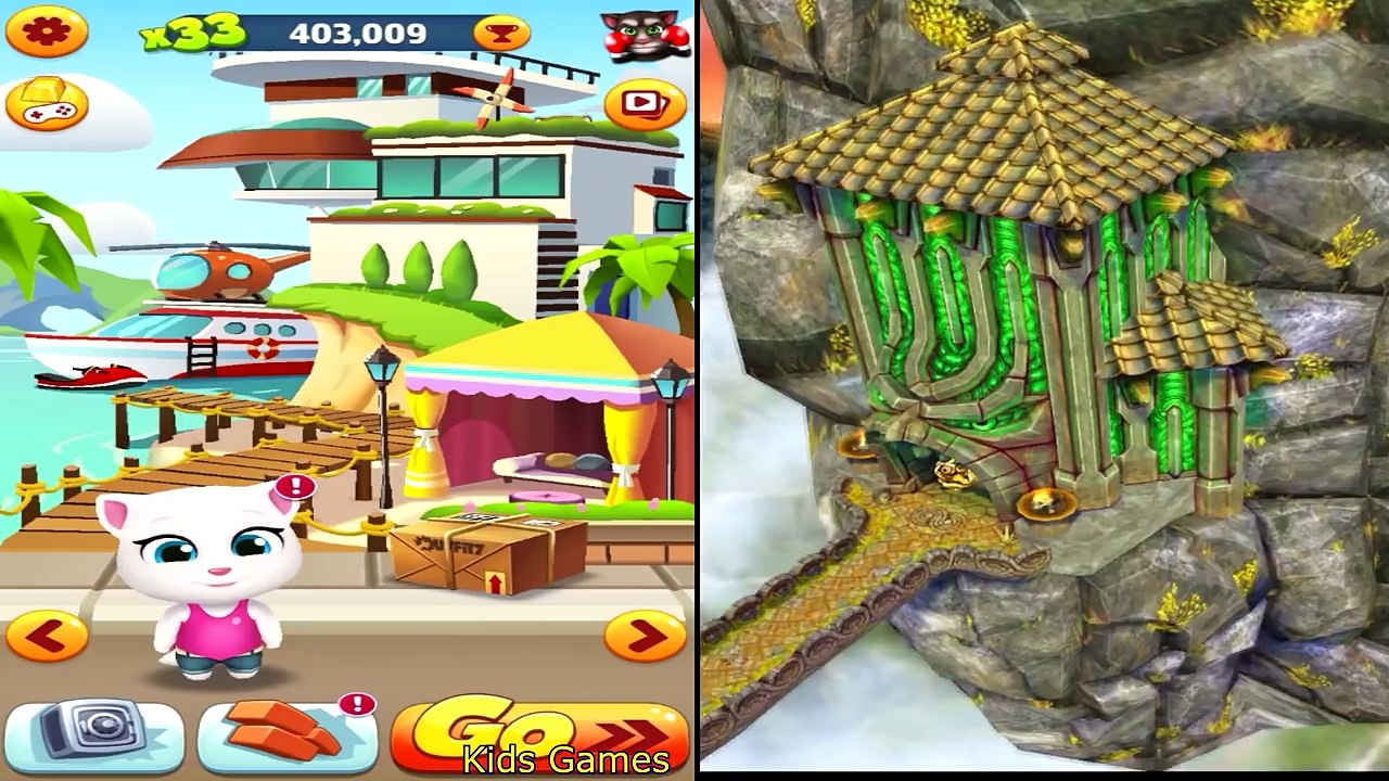 Temple Run 2 Blazing Sands VS Talking Tom Gold Run VS Temple Run 2 Sky Summit HD