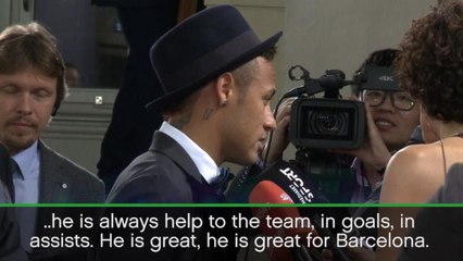 Villa thrilled by Neymar contribution to Barca