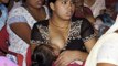 Breast feeding husband poor and hungry husband saved by wife