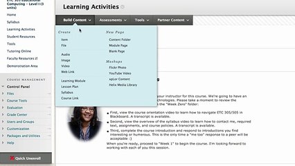 How to Build Content Items - CBU Online
