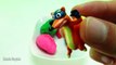 15 huevos de plastilina play doh en español con juguetes sorpresa para niños aprendiendo l