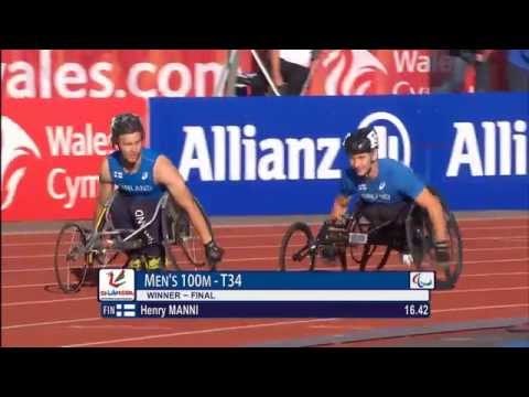 Men's 100m T34 | final | 2014 IPC Athletics European Championships Swansea