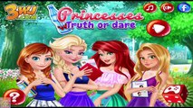 Disney Princesses Truth or Dare Challenge | Princess Elsa, Anna, Ariel and Rapunzel Games