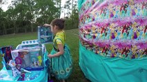 BIGGEST Egg Surprise Toys Ever Frozen Elsa Anna PlayDoh Kinder Eggs Surprises Ride-On Toy