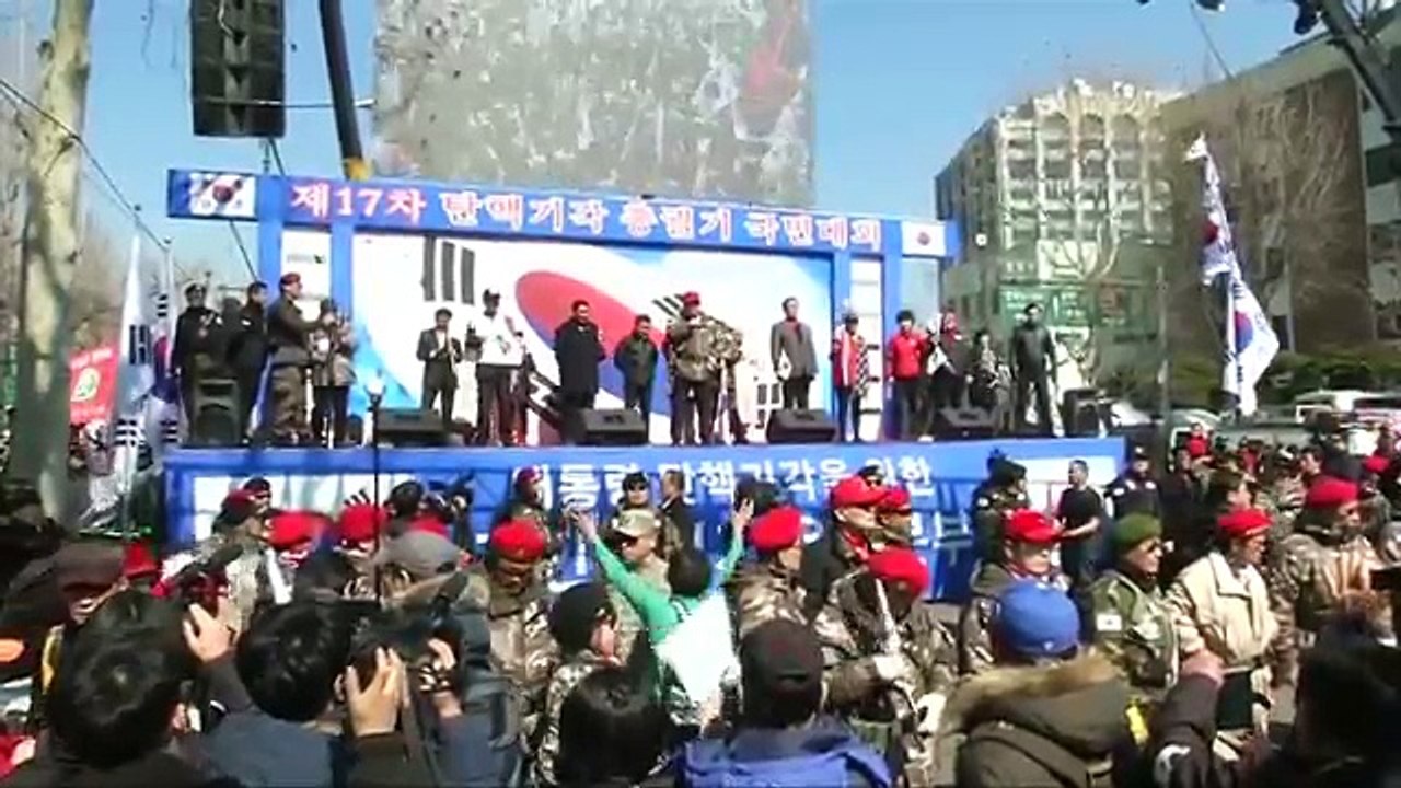 South Korean protesters react to impeachment