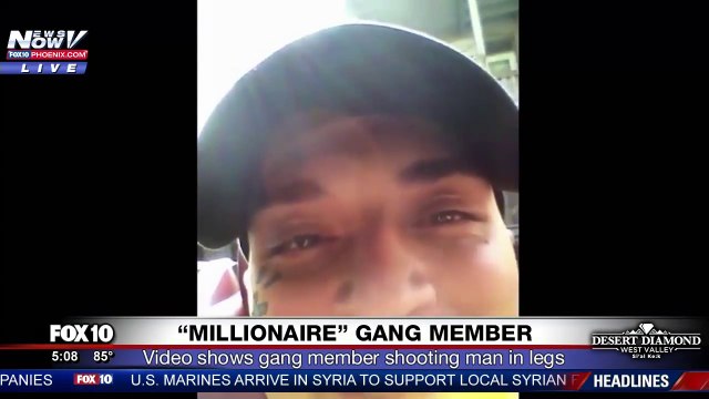 Ce membre d'un gang tire dans la jambe d'un gars à pieds !