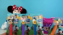 Disney Mickey Mouse Clubhouse Pez Dispensers with Minnie Mouse, Daisy, Donald Duck, Goofy
