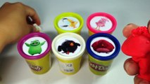 Angry Birds Play Doh For Learning Colors - Angry Birds Stars War Movie Play Dough