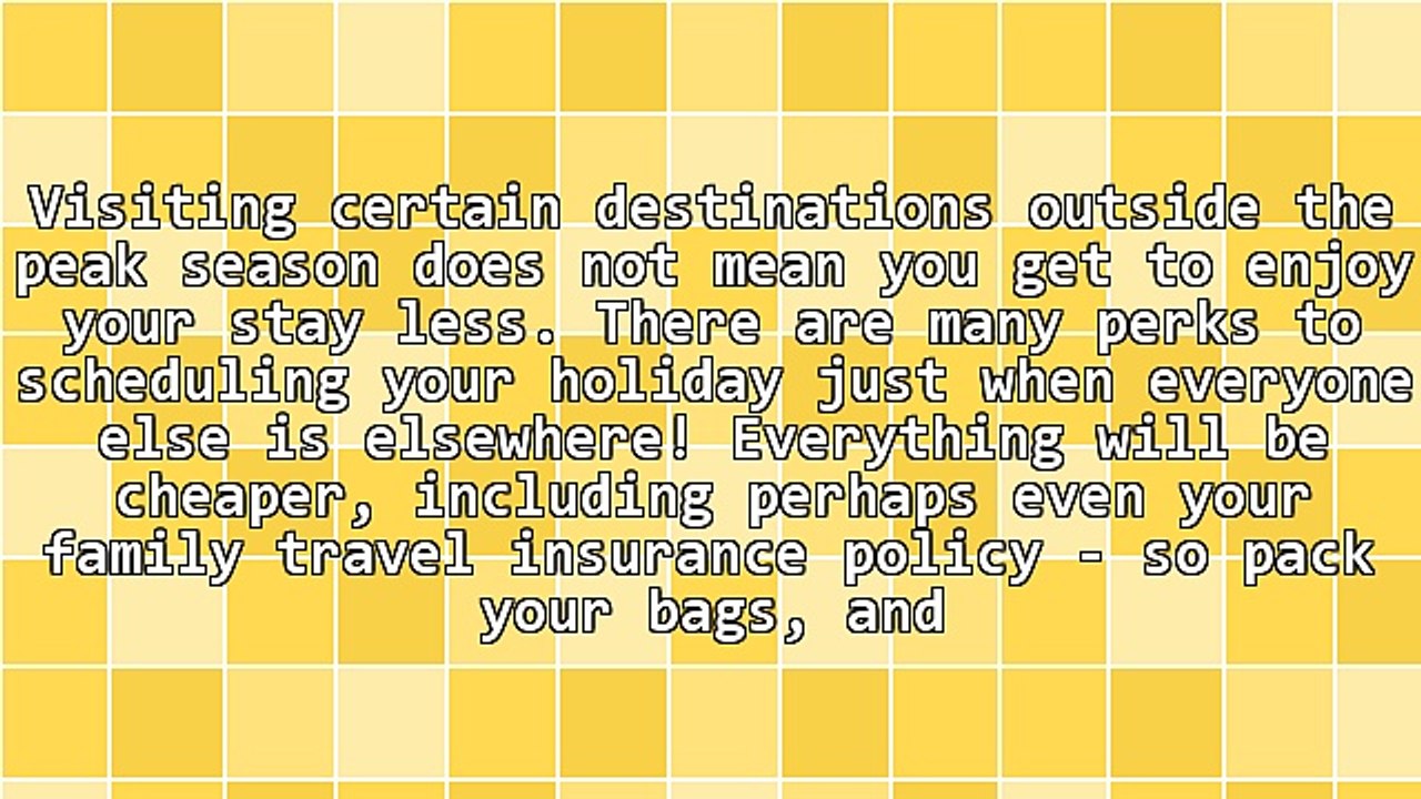 4 Great Out-Of-Season Travel Destinations