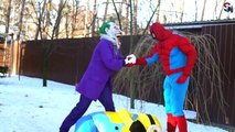 Joker Attack Spider man or Joker Battle Spiderman - Frozen Elsa Minion Paw Patrol Malefice