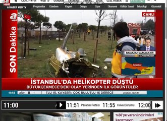 SON DAKİKA! Beylikdüzü'nde helikopter düştü!