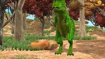 Lion Vs Dinosaur Animals Finger Family 3D Nursery Rhymes | Animal Cartoons Abc Nursery Rhymes