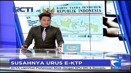 Susahnya Urus E-KTP, Warga Antre Berjam-jam