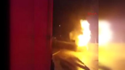 Denizli Otomobil Cayır Cayır Yandı