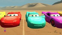 Lightning McQueen Monster Truck and Spiderman in Cars Cartoon with Songs for Kids and Chil