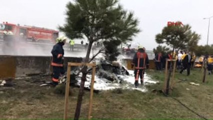 Beylikdüzü'nde Helikopter Düştü