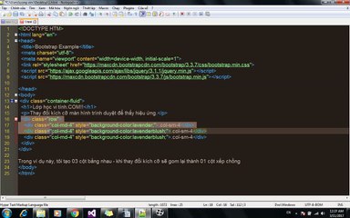 Lophocvitinh.COM***Tự học Bootstrap - Phần Cơ bản - Bài 02 - Hệ thống lưới