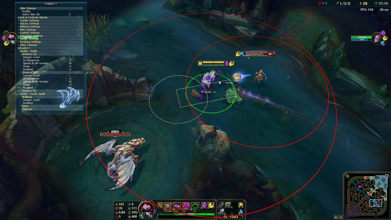 Evade Error bug report