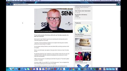 Chris Evans Named As New TopGear Presenter / Host! | Chris Evans New TopGear Host!