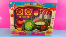 Learn Names of Fruits and Vegetables with toy velcro cutting food & Masha and the Bear