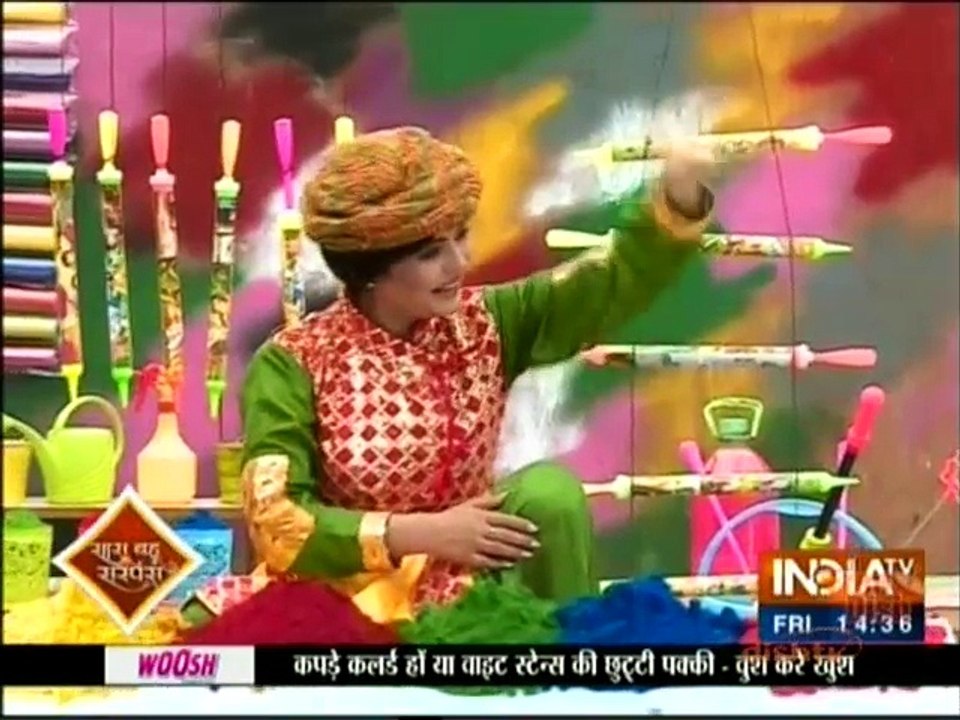 "Bhabi Ji Ghar Par Hai" ke set par (Anita Bhabhi Bani Foreign Woman)10 March 2017