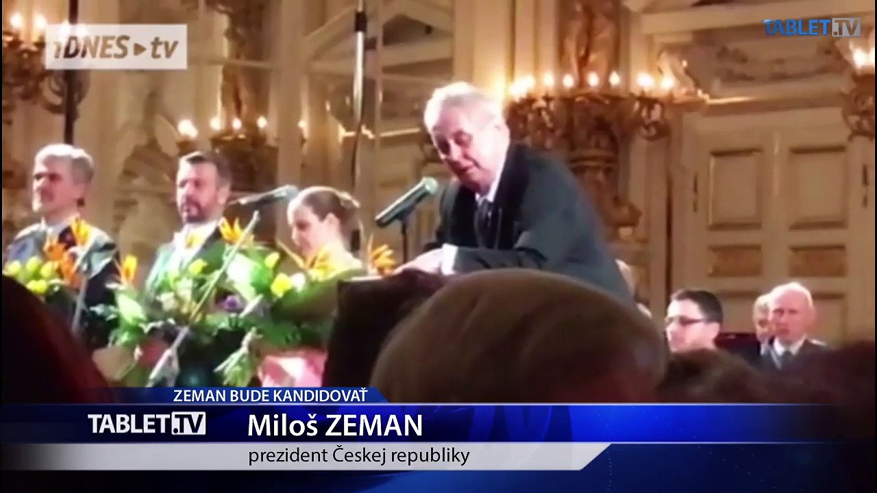 Zeman oficiálne potvrdil, že sa bude opäť uchádzať o post hlavy štátu