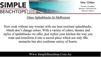 Glass Splashbacks Melbourne