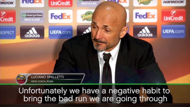 Roma players 'care too much about defeats' - Spalletti