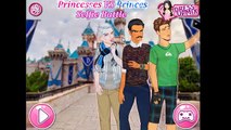 Princesses VS Princes Selfie Battle - Elsa, Jasmine & Rapunzel VS Jack Frost, Aladdin & Fl
