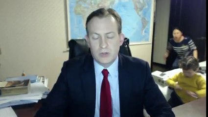 This BBC interview is amazing - Just wait until the Mum rushes in