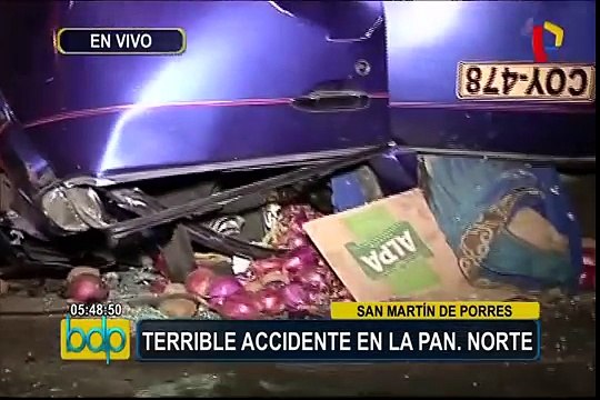 SMP: aparatoso accidente de tránsito deja un muerto en Panamericana Norte